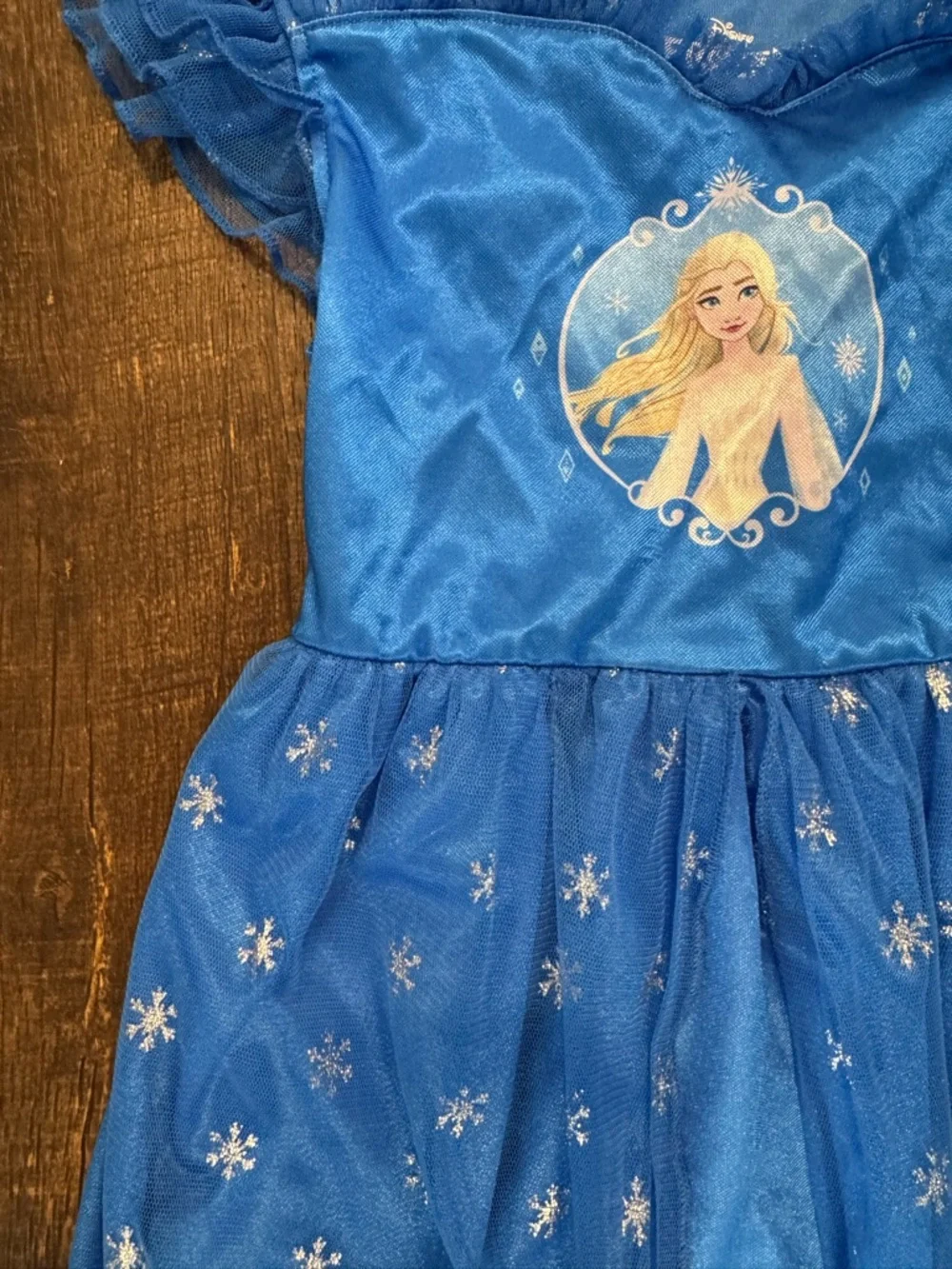 Disney Blue Elsa Snowflake night Gown for girls - Picture 2 of 8